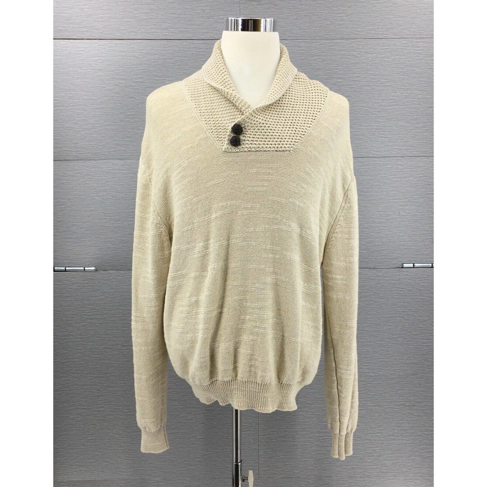 Orvis Men's Beige Pullover Sweater Sz XXL